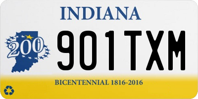 IN license plate 901TXM