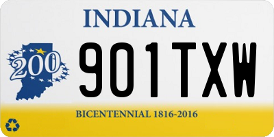 IN license plate 901TXW