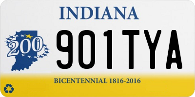 IN license plate 901TYA