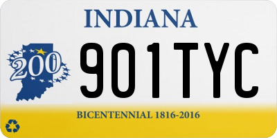 IN license plate 901TYC