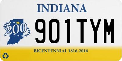 IN license plate 901TYM