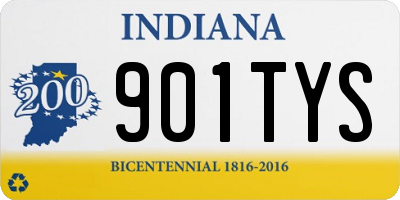 IN license plate 901TYS