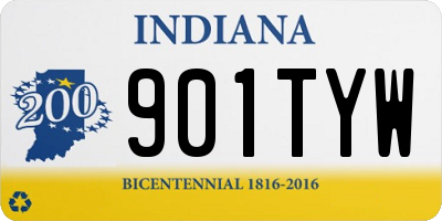 IN license plate 901TYW