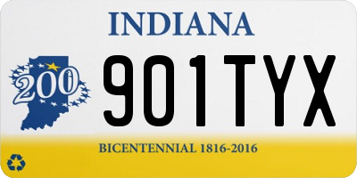 IN license plate 901TYX