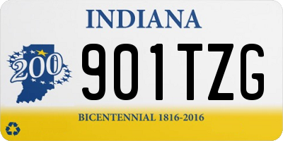 IN license plate 901TZG
