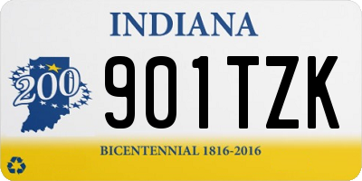 IN license plate 901TZK