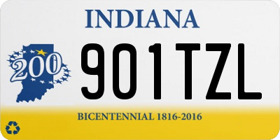 IN license plate 901TZL