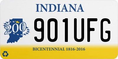 IN license plate 901UFG