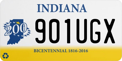 IN license plate 901UGX