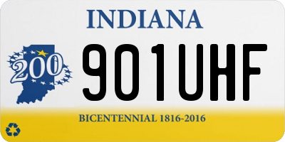IN license plate 901UHF