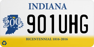 IN license plate 901UHG