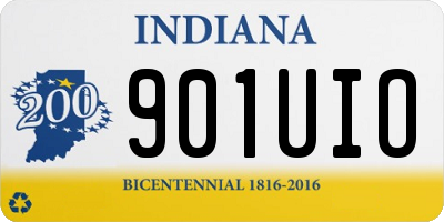 IN license plate 901UIO