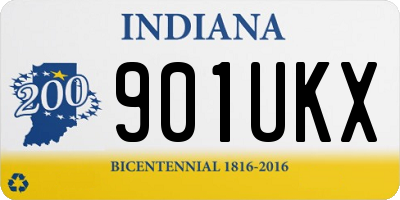 IN license plate 901UKX