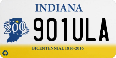 IN license plate 901ULA