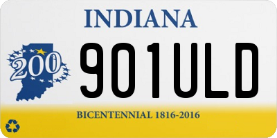IN license plate 901ULD