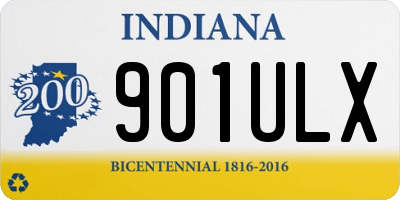 IN license plate 901ULX