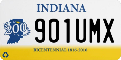 IN license plate 901UMX