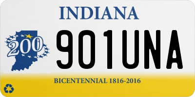 IN license plate 901UNA