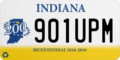IN license plate 901UPM