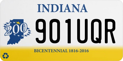 IN license plate 901UQR
