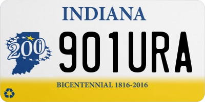 IN license plate 901URA