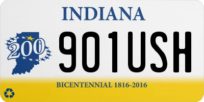 IN license plate 901USH