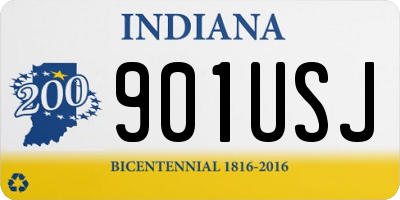 IN license plate 901USJ