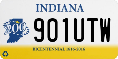 IN license plate 901UTW