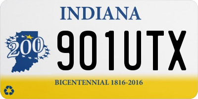 IN license plate 901UTX