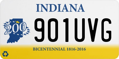 IN license plate 901UVG