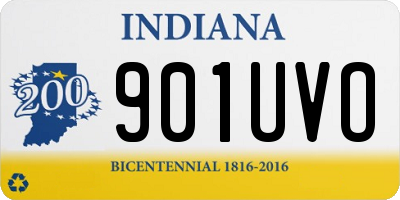 IN license plate 901UVO