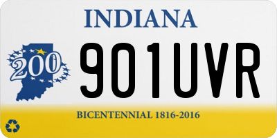 IN license plate 901UVR