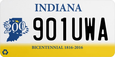 IN license plate 901UWA