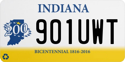 IN license plate 901UWT