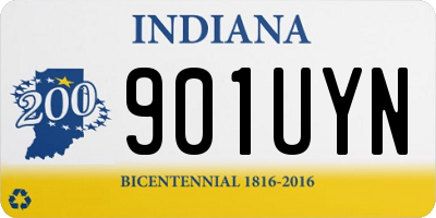IN license plate 901UYN