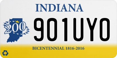 IN license plate 901UYO