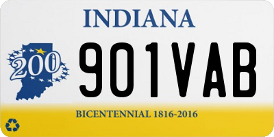 IN license plate 901VAB