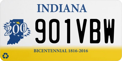 IN license plate 901VBW