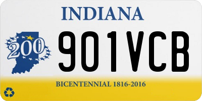 IN license plate 901VCB