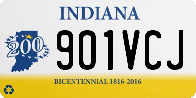 IN license plate 901VCJ