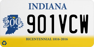 IN license plate 901VCW