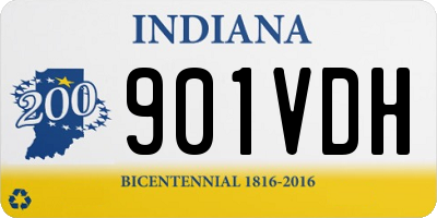 IN license plate 901VDH