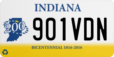 IN license plate 901VDN