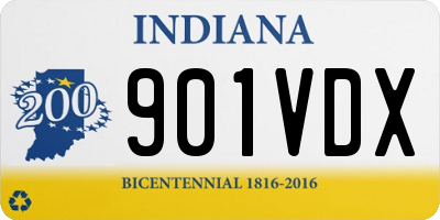 IN license plate 901VDX