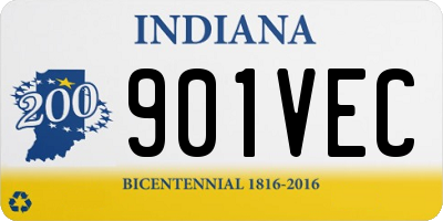 IN license plate 901VEC