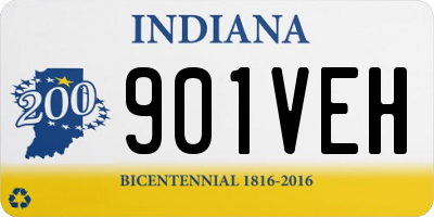 IN license plate 901VEH