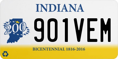 IN license plate 901VEM