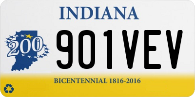 IN license plate 901VEV