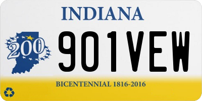 IN license plate 901VEW