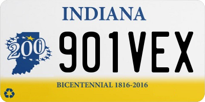 IN license plate 901VEX